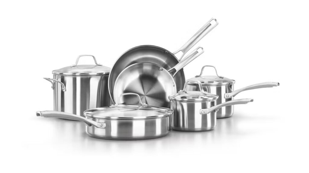 Calphalon Classic Stainless Steel 10-Piece Cookware Set