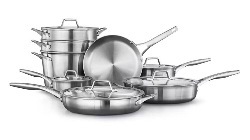 Calphalon - Premier Stainless Steel 13-Piece Cookware Set